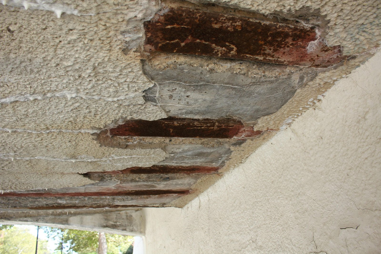 Failing encasement, south span